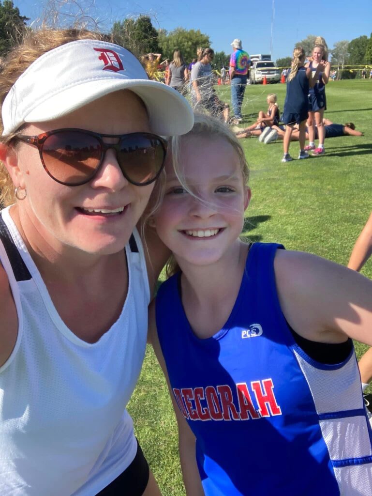 Mom and cross country runner