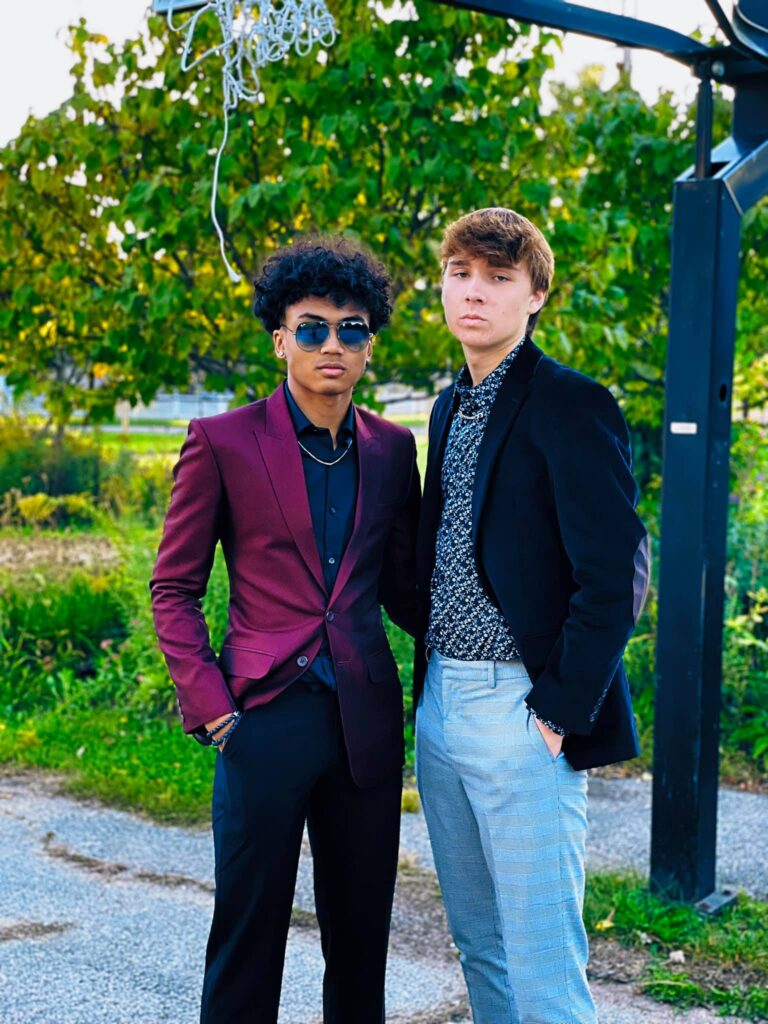 2 boys ready for the homecoming dance