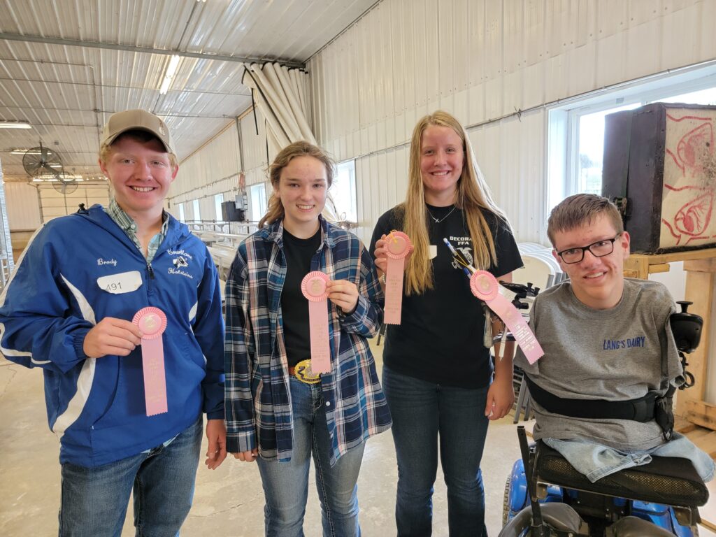 9.17.21 State Dairy Cattle Team 4th place at state Courtney Moen Wemark Lovstuen