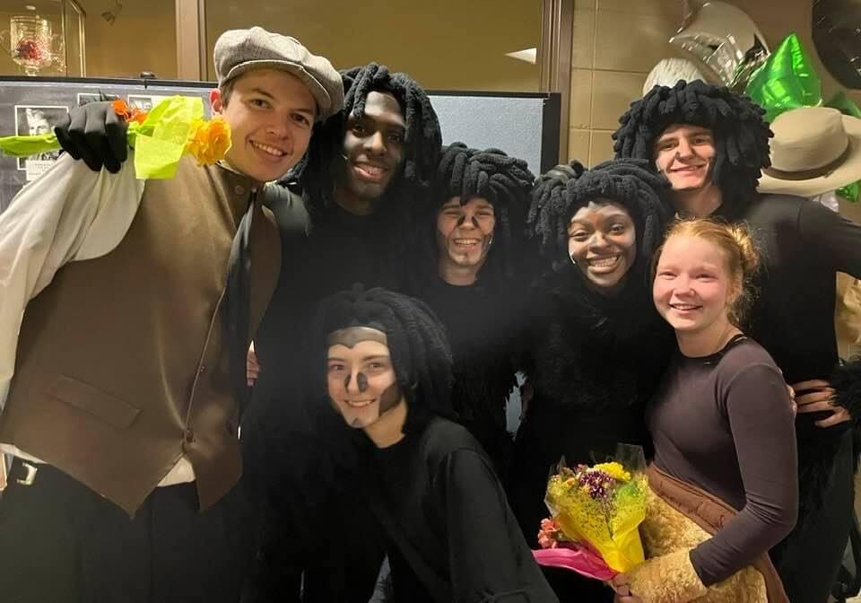 Tarzan musical participants in costume