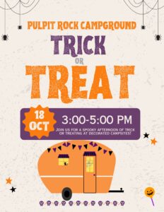 PULPIT ROCK CAMPGROUND TRICK OR TREAT