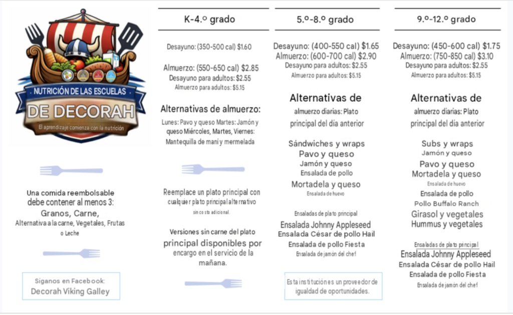 26 27 Alternate Spanish Menu list Website